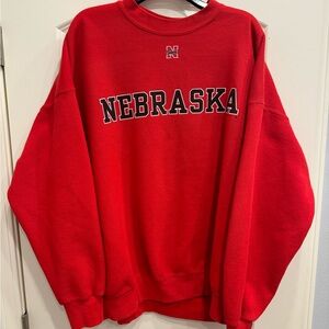 Vintage Nebraska Huskers Sweatshirt XXL NCAA University Football Men